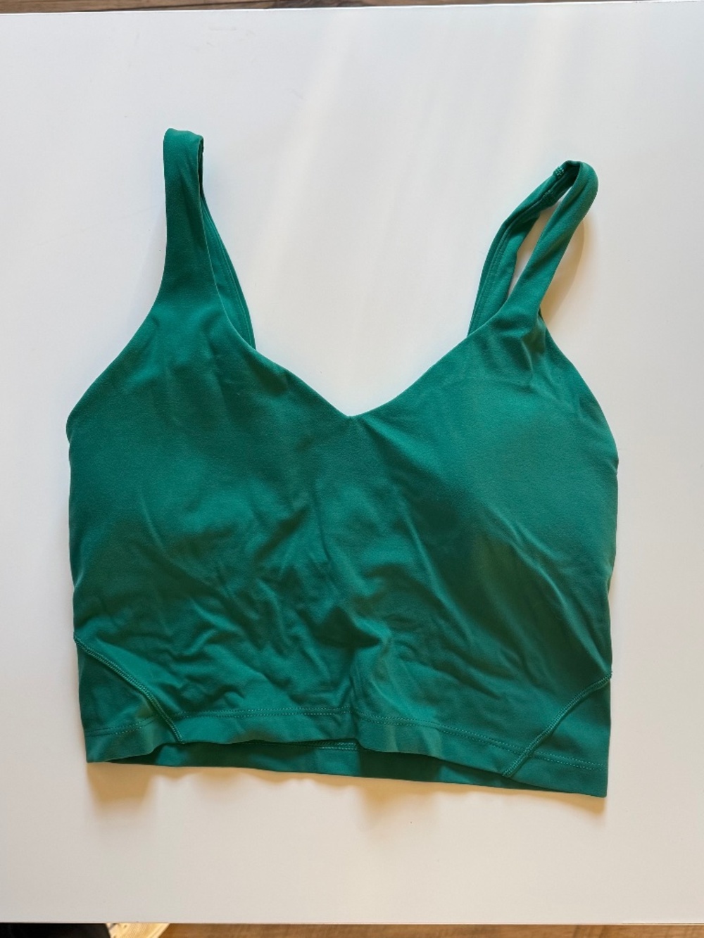 Lululemon Align Tank Top Green Nulu Cropped Yoga Top Size 6